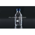 Botol Reagen dengan Plastik Cap Skru Biru Bersih